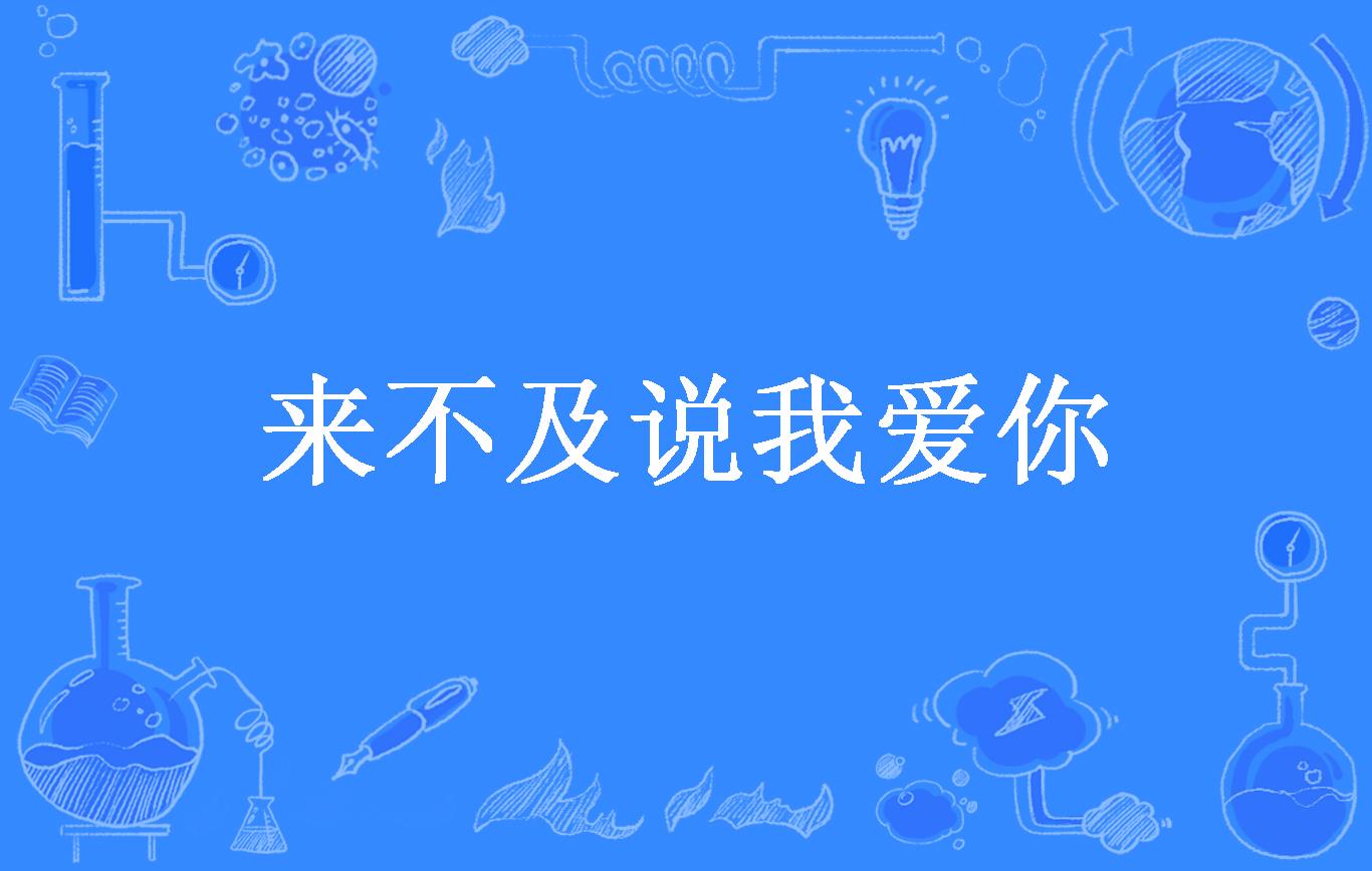 来不及说我爱你小说下载(来不及说我爱你小说未删减)